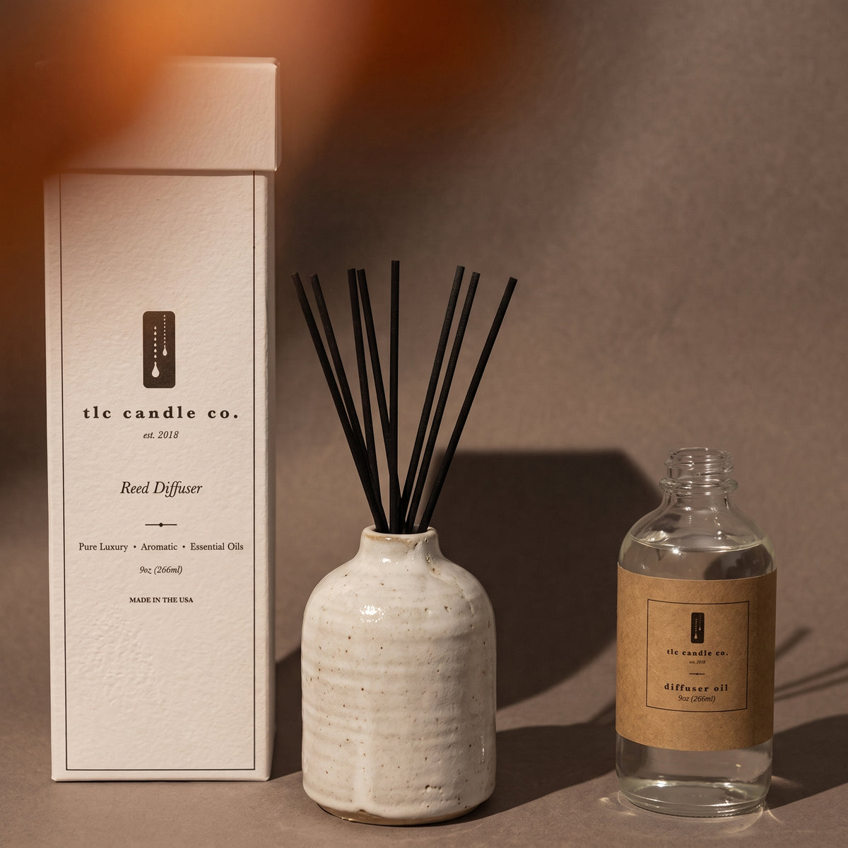 Meditation Reed Diffuser – Bamboo & Amber Home Fragrance
