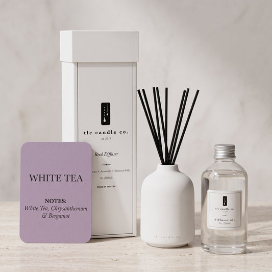 White Tea Reed Diffuser – Luxury Hotel-Inspired Spa Fragrance