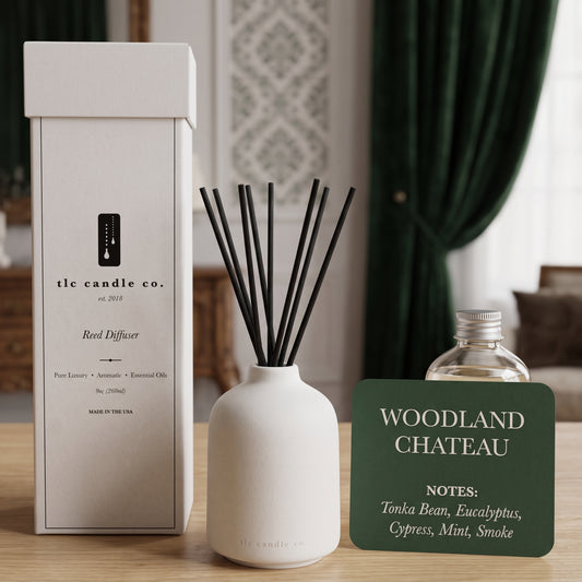 Woodland Chateau Reed Diffuser – Fir & Smoked Wood Home Fragrance