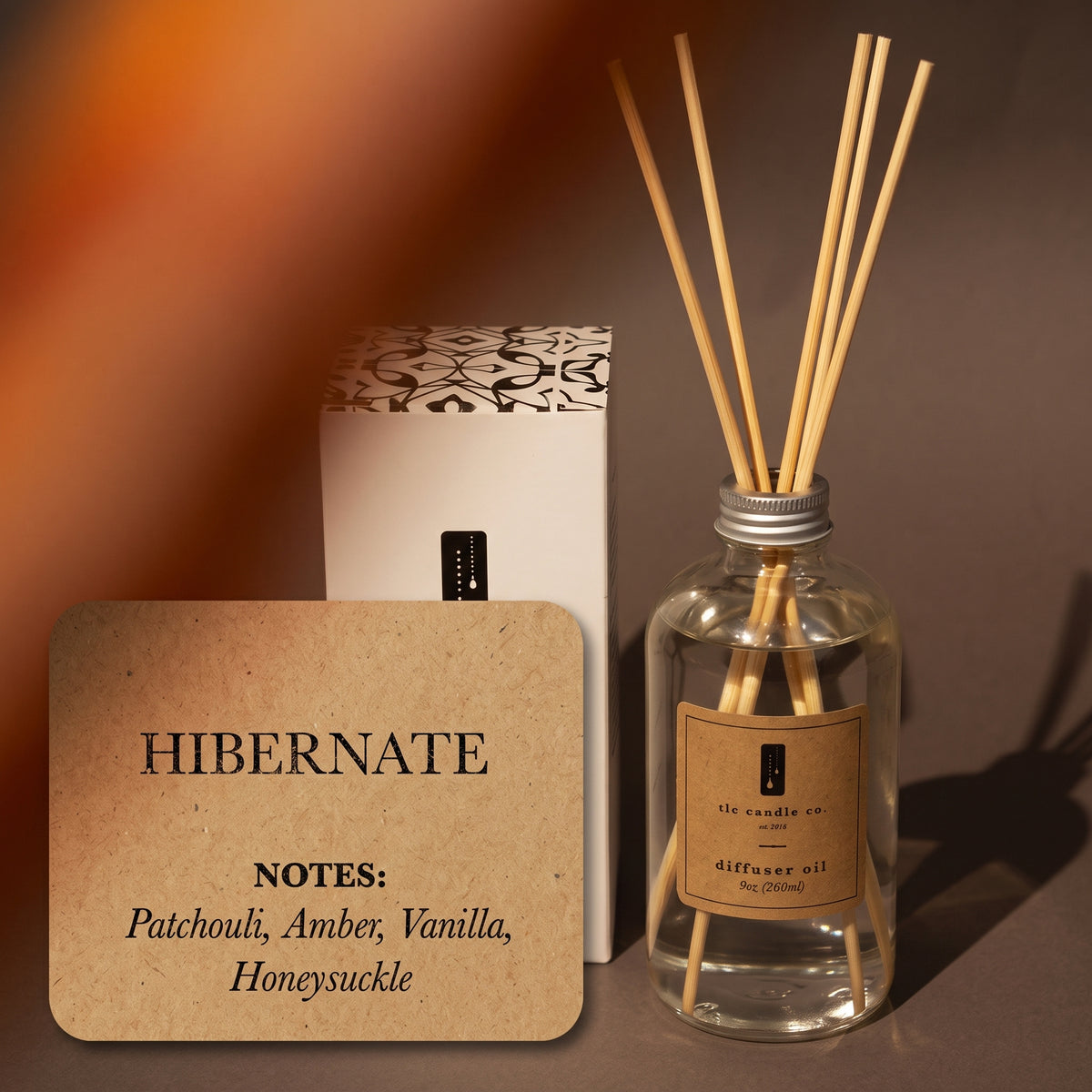 Hibernate Reed Diffuser – Amber & Patchouli Home Fragrance