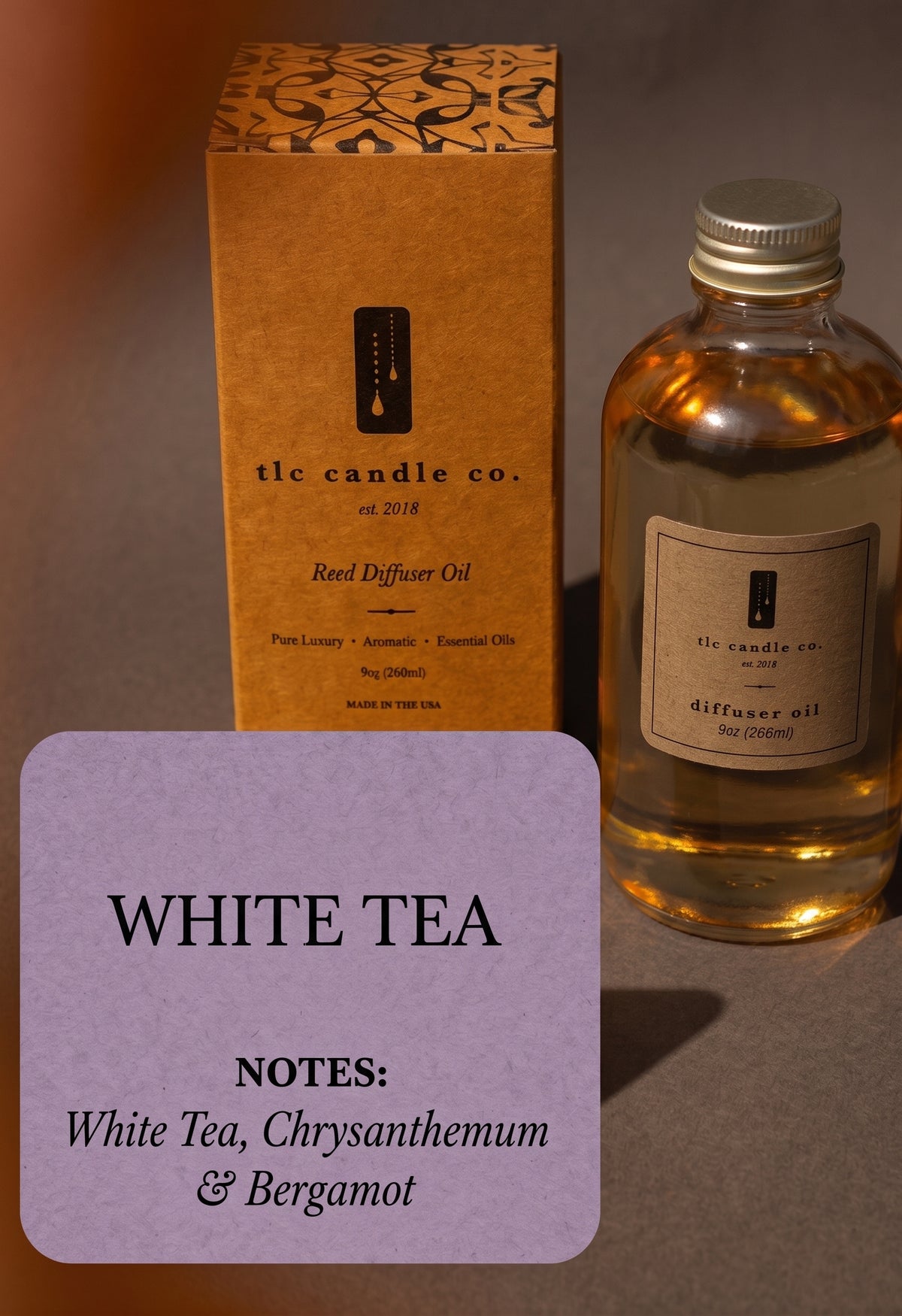 White Tea Reed Diffuser Refill Oil – Luxury Hotel-Inspired Scent
